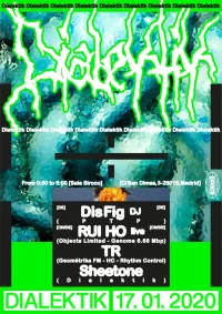 Dialektik, Dis Fig, RUI HO live poster by Koln Studio